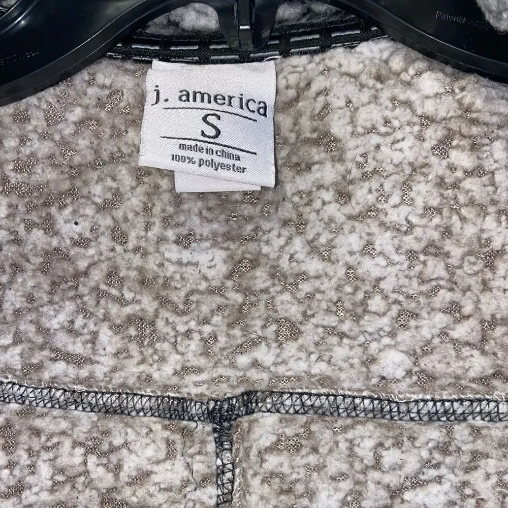 Women’s J. America Brown Fuzzy Vest size: Small